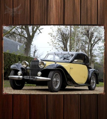 Металлическая табличка Bugatti Type 57 Ventoux Coupe 040